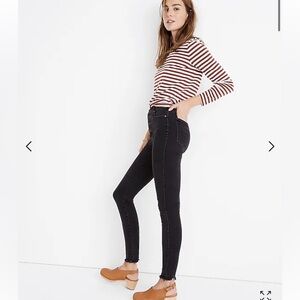 MADEWELL 10” high rise skinny black size 25